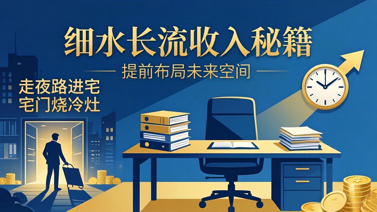 某付费文章：细水长流收入秘籍：走夜路进宅门烧冷灶，提前布局未来空间-元界