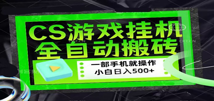 CSGO游戏挂机捡漏搬砖,超稳定的项目,带领1000+小白实现日入500+-云顶