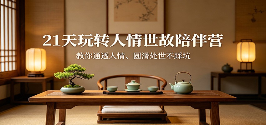 21天玩转人情世故陪伴营：教你通透人情、圆滑处世不踩坑-云顶