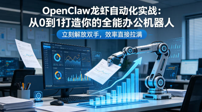 OpenClaw龙虾自动化实战：从0到1打造你的全能办公机器人，立刻解放双手，效率直接拉满-云顶