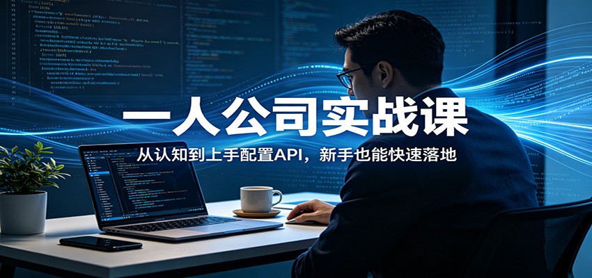 一人公司实战课：从认知到上手配置API，新手也能快速落地-云顶