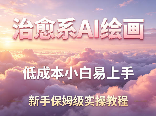 治愈系AI绘画提示词项目，低成本小白易上手，每天10分钟，新手保姆级实操教程-元界
