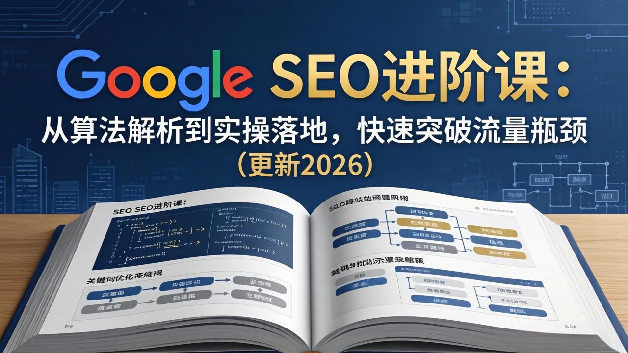 Google SEO进阶课：从算法解析到实操落地，快速突破流量瓶颈(更新2026-元界