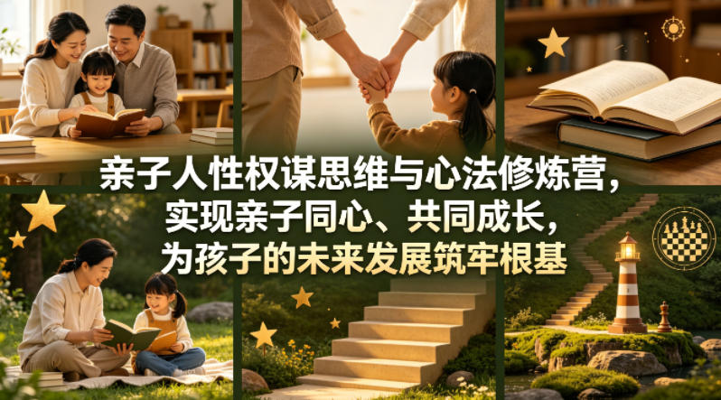 亲子人性权谋思维与心法修炼营，实现亲子同心、共同成长，为孩子的未来发展筑牢根基【音频】-元界