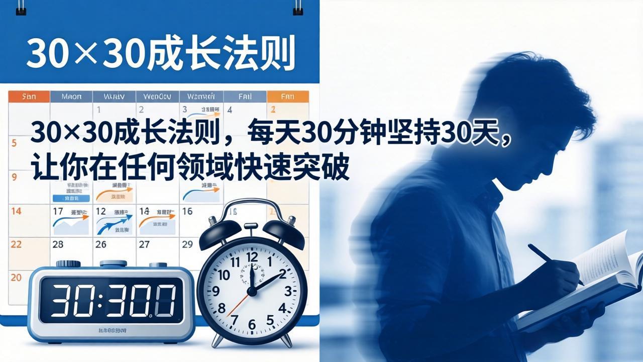 付费文章：30×30成长法则，每天30分钟坚持30天，让你在任何领域快速突破-元界