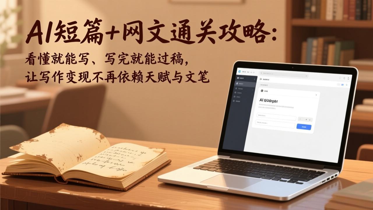 AI短篇+网文通关攻略-更新4月：看懂就能写、写完就能过稿，让写作变现不再依赖天赋与文笔-元界