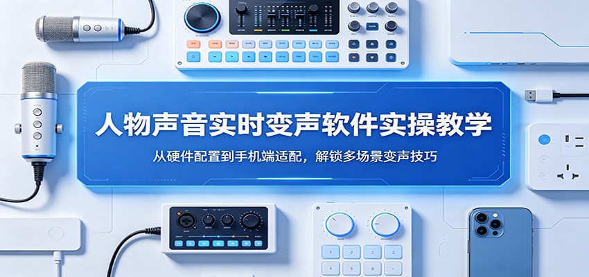 人物声音实时变声软件实操教学：从硬件配置到手机端适配，解锁多场景变声技巧-元界