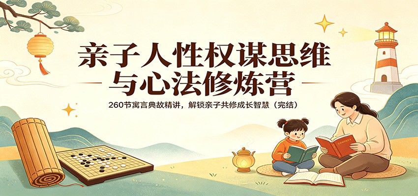 亲子人性权谋思维与心法修炼营：260节寓言典故精讲，解锁亲子共修成长智慧(完结)-元界