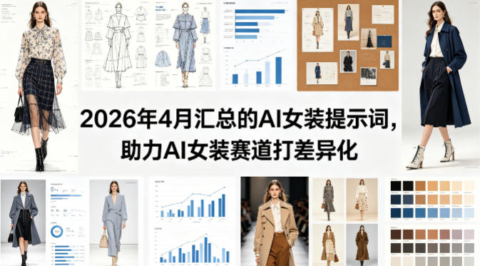 2026年4月汇总的AI女装提示词，助力AI女装赛道打差异化-元界