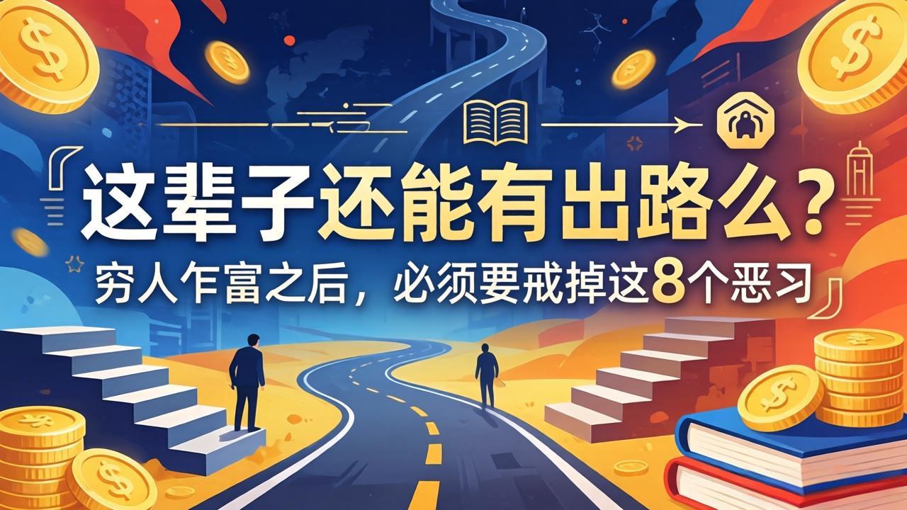 关于人生两篇付费文章【这辈子还能有出路么？】【穷人乍富之后，必须要戒掉这8个恶习】-元界