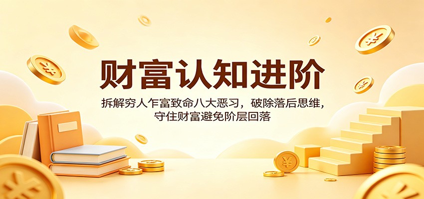 财富认知进阶：拆解穷人乍富致命八大恶习，破除落后思维，守住财富避免阶层回落-元界
