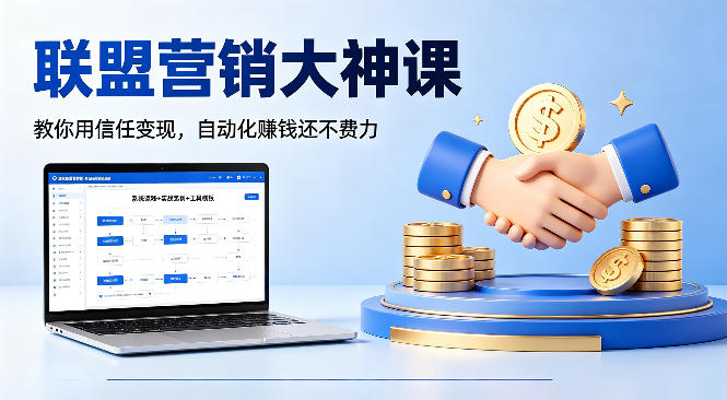 联盟营销大神课，教你用信任变现，自动化賺钱还不费力【原创双语字幕】-元界