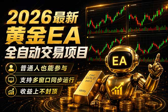 最新黄金EA量化赛道，全程自动执行，多窗口操作直接放大结果-元界