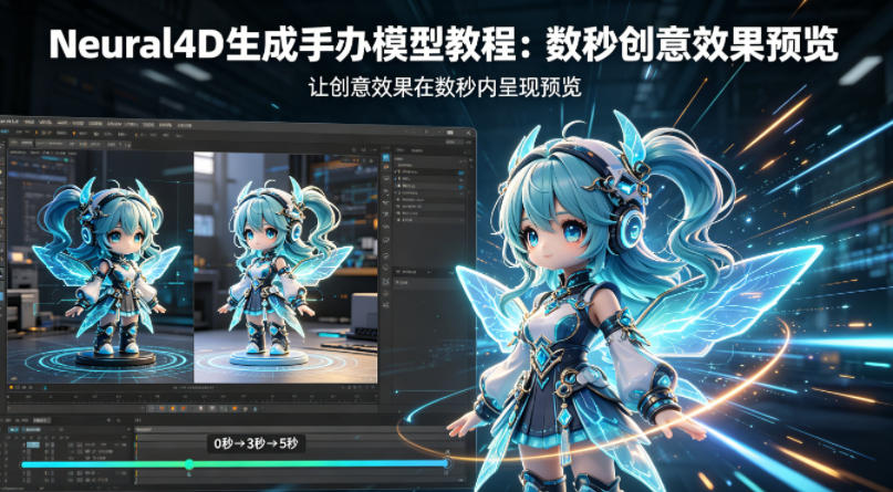 Neural4D生成手办模型教程，让创意效果在数秒内呈现预览-元界